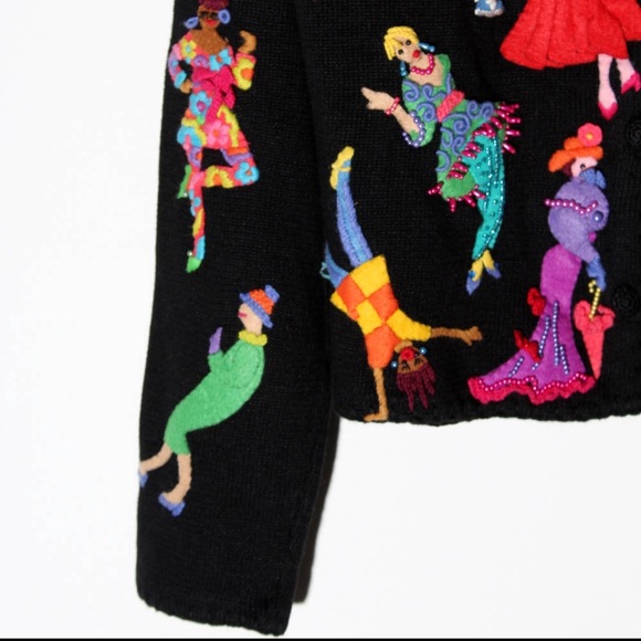 RARE✨ Vintage Michael Simon Flapper Disco Sweater - Picture 5 of 8